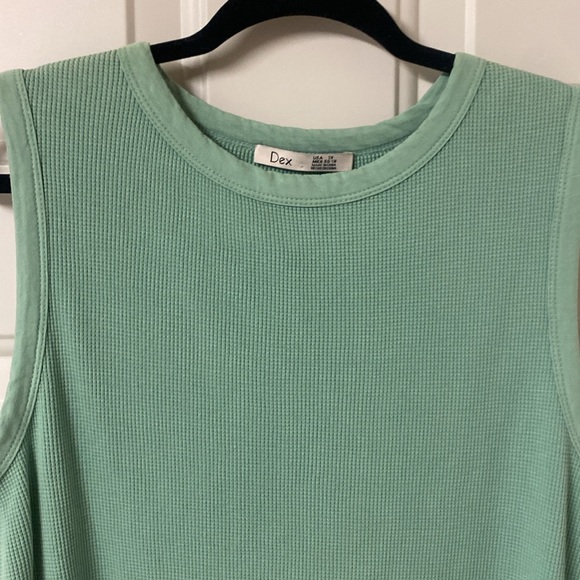 Dex 100% Cotton Mint Green Cotton Top - Picture 4 of 6
